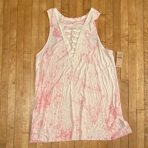 American Eagle pink tank size med
